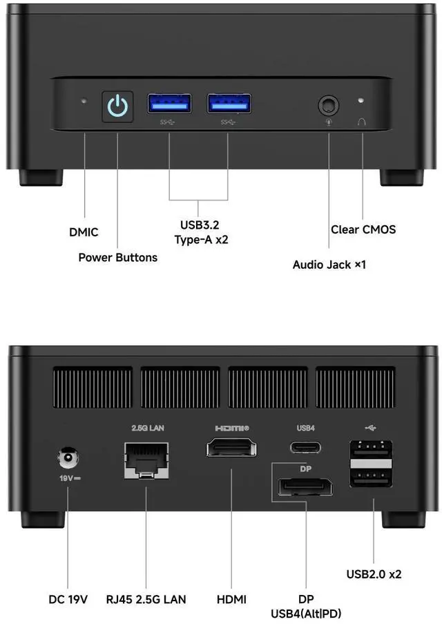 MINISFORUM DeskMini UM690L Slim Mini PC AMD Ryzen 9 6900HX Small PC  32GB LPDDR5 RAM 1TB PCIe4 0 SSD  HDMI/DP/USB4 Outputs  2 5G LAN  WiFi 6E  4xUSB Port AMD Radeon 680M Graphics Small Form Factor