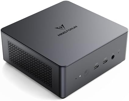 MINISFORUM DeskMini UM870 Slim Mini PC AMD Ryzen 7 8745H Barebone Version Small PC  HDMI/DP/USB4 Outputs  2 5G LAN  WiFi 6E  BT5  4xUSB Port AMD Radeon 780M Graphics Small Form Factor