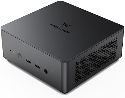 MINISFORUM DeskMini UM870 Slim Mini PC AMD Ryzen 7 8745H Barebone Version Small PC  HDMI/DP/USB4 Outputs  2 5G LAN  WiFi 6E  BT5  4xUSB Port AMD Radeon 780M Graphics Small Form Factor