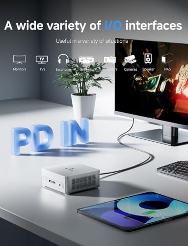 MINISFORUM DeskMini UM870 Slim Mini PC AMD Ryzen 7 8745H Barebone Version Small PC  HDMI/DP/USB4 Outputs  2 5G LAN  WiFi 6E  BT5  4xUSB Port AMD Radeon 780M Graphics Small Form Factor