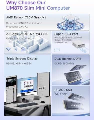 MINISFORUM M1 Pro 125H Mini PC Barebone  Intel Core Ultra 5 125H  14C/18T  Up to 4 5Ghz   Mini Computer HDMI2 1/DP1 4/2xUSB4 8K  Video Display  2 5G LAN  OCuLink Port  Dual Speaker/DMIC  WiFi 7  BT5 4