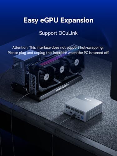 MINISFORUM M1 Pro 125H Mini PC Barebone  Intel Core Ultra 5 125H  14C/18T  Up to 4 5Ghz   Mini Computer HDMI2 1/DP1 4/2xUSB4 8K  Video Display  2 5G LAN  OCuLink Port  Dual Speaker/DMIC  WiFi 7  BT5 4