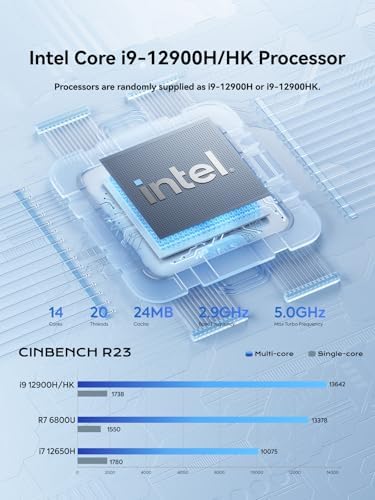 MINISFORUM M1 Pro 125H Mini PC Barebone  Intel Core Ultra 5 125H  14C/18T  Up to 4 5Ghz   Mini Computer HDMI2 1/DP1 4/2xUSB4 8K  Video Display  2 5G LAN  OCuLink Port  Dual Speaker/DMIC  WiFi 7  BT5 4