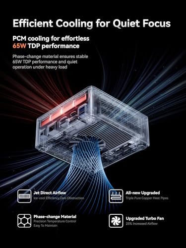 MINISFORUM M1 Pro 125H Mini PC Barebone  Intel Core Ultra 5 125H  14C/18T  Up to 4 5Ghz   Mini Computer HDMI2 1/DP1 4/2xUSB4 8K  Video Display  2 5G LAN  OCuLink Port  Dual Speaker/DMIC  WiFi 7  BT5 4