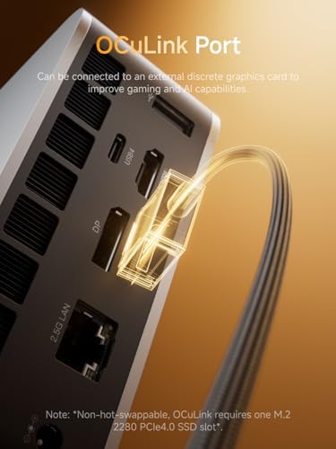 MINISFORUM M1 Pro AI Mini PC Barebone  Intel Core Ultra 9 285H  16C/16T  Up to 5 4Ghz   99 Tops  Without Storage/OS  2xUSB4/HDMI/DP Quad Display  2 5G LAN  OCuLink  WiFi 7  BT5 4  Arc 140T GPU