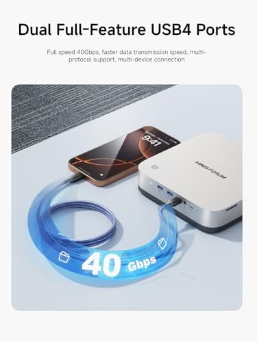 MINISFORUM Mini PC AI X1 Pro Barebone with AMD Ryzen AI 9 HX370 12Cores/24 Threads &AMD Radeon 890M Mini Gaming PC 8K Quad Output HDMI DP 2xUSB4  Dual 2 5 LAN/WIFI7/BT5 4/Oculink Copilot PC