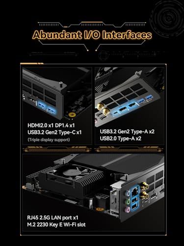 MINISFORUM Motherboard BD795i SE Mini ITX NAS Motherboard  AMD Ryzen 9 7945HX  16 C/32 T PCIe 5 0 x16 Slot  Dual PCIe4 0 M 2 Support  DDR5 8K Triple Output HDMI/DP/USB C   RJ45 2 5G  USB 3 2