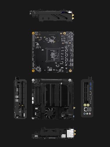 MINISFORUM Motherboard BD795i SE Mini ITX NAS Motherboard  AMD Ryzen 9 7945HX  16 C/32 T PCIe 5 0 x16 Slot  Dual PCIe4 0 M 2 Support  DDR5 8K Triple Output HDMI/DP/USB C   RJ45 2 5G  USB 3 2
