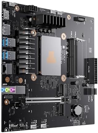MINISFORUM Motherboard BD795i SE Mini ITX NAS Motherboard  AMD Ryzen 9 7945HX  16 C/32 T PCIe 5 0 x16 Slot  Dual PCIe4 0 M 2 Support  DDR5 8K Triple Output HDMI/DP/USB C   RJ45 2 5G  USB 3 2
