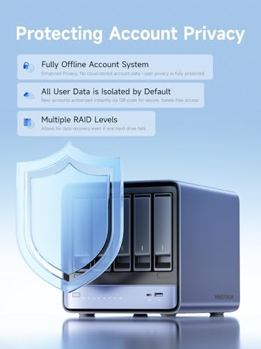 MINISFORUM N5 5 Bay Desktop NAS  AMD Ryzen 7 255 8C/16T   Barebone  128GB SSD  1x 10GbE  1x 5GbE  2X USB4 8K   8K HDMI  OCuLink Port  1xM 2 Slot  2xU 2/M 2 Slots  Network Attached Storage  Diskless