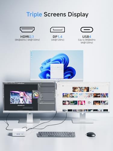 MINISFORUM NAB9 Plus Mini PC Intel Core i9 12900HK 14C/20T   32GB RAM 1TB SSD  HDMI DP USB4 PD  Video Outputs Mini Computers  OCuLink Port  2X 2 5G LAN Port Intel Iris Xe Graphics Desktop Computer