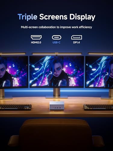 MINISFORUM NAB9 Plus Mini PC Intel Core i9 12900HK 14C/20T   32GB RAM 1TB SSD  HDMI DP USB4 PD  Video Outputs Mini Computers  OCuLink Port  2X 2 5G LAN Port Intel Iris Xe Graphics Desktop Computer