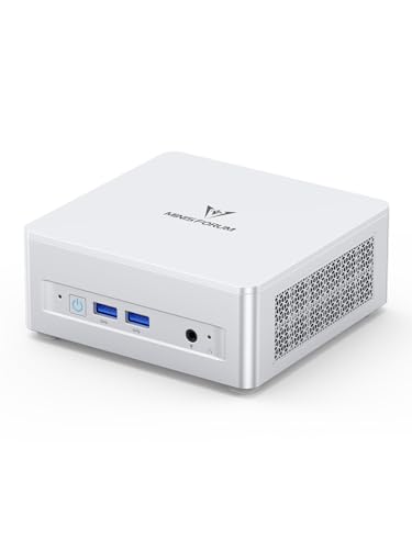 MINISFORUM UM870 Slim Mini PC Barebone AMD Ryzen 7 8745H 8C/16T   Mini Desktop Computer Without RAM/SSD/OS  Radeon 780M Graphics  USB4/HDMI/DP Output  2 5G LAN  4xUSB Ports  WiFi 6E  BT5 3  Renewed