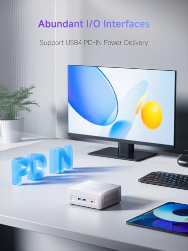 MINISFORUM UM870 Slim Mini PC Barebone AMD Ryzen 7 8745H 8C/16T   Mini Desktop Computer Without RAM/SSD/OS  Radeon 780M Graphics  USB4/HDMI/DP Output  2 5G LAN  4xUSB Ports  WiFi 6E  BT5 3  Renewed