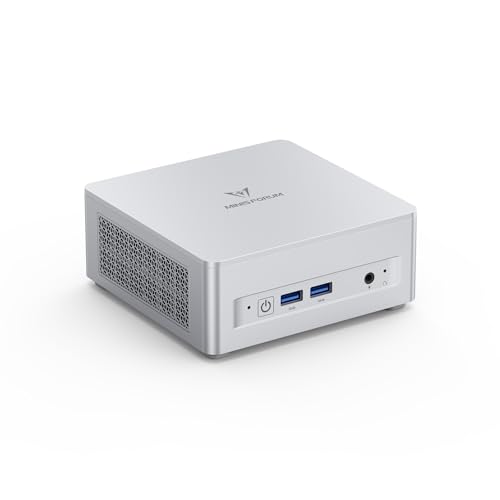 MINISFORUM UM870 Slim Mini PC AMD Ryzen 7 8745H 8C/16T Desktop Computer Barebone Without RAM/SSD/OS  HDMI/DP/USB4 8K 60Hz Output  1X2 5G RJ45 Port  4XUSB Port  Dual Band WiFi  AMD Radeon 780M Graphics