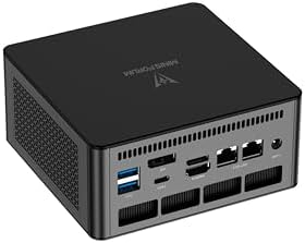 MINISFORUM UM890 Pro Mini PC AMD Ryzen 9 8945HS 8C/16T  up to 5 2GHz  Barebone  2xUSB4 PD 8K /1xHDMI/1xDP Four Outputs  2xLAN  4xUSB3 2  OCuLink  Wi Fi 6E  BT5 2  Radeon 780M Micro Computer  Renewed 