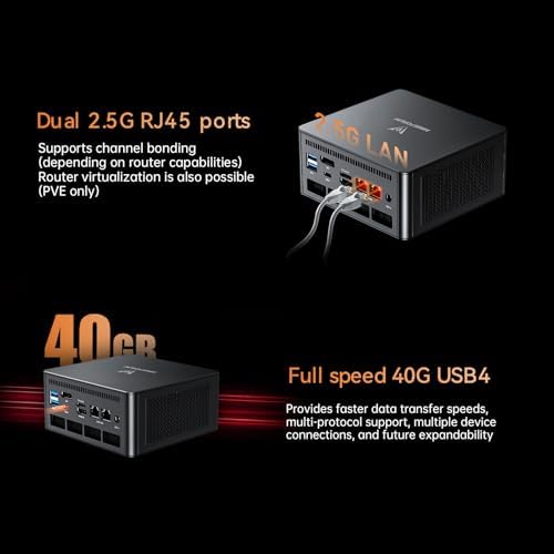 MINISFORUM UM890 Pro Mini PC AMD Ryzen 9 8945HS 8C/16T  up to 5 2GHz  Barebone  2xUSB4 PD 8K /1xHDMI/1xDP Four Outputs  2xLAN  4xUSB3 2  OCuLink  Wi Fi 6E  BT5 2  Radeon 780M Micro Computer  Renewed 