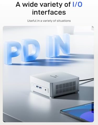 MINISFORUM UM890 Pro Mini PC AMD Ryzen 9 8945HS 8C/16T  up to 5 2GHz  32GB DDR5 1TB PCIe4 0 SSD  2xUSB4 PD 8K  1xHDMI 1xDP Four Outputs  2x RJ45  BT5 2 4xUSB3 2 AMD Radeon 780M Graphics Micro Computer