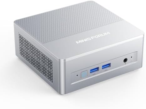 MINISFORUM UM890 Pro Mini PC  AMD Ryzen 9 8945HS  up to 5 2GHz  Mini Computers  32GB DDR5 5600MHz RAM& 512 PCIe 4 0 SSD  Mini Desktop Quad Display HDMI/DP1 4/USB C  AMD Radeon 780M/Dual LAN 2 5G