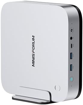MINISFORUM UM890 Pro Mini PC  AMD Ryzen 9 8945HS  up to 5 2GHz  Mini Computers  32GB DDR5 5600MHz RAM& 512 PCIe 4 0 SSD  Mini Desktop Quad Display HDMI/DP1 4/USB C  AMD Radeon 780M/Dual LAN 2 5G