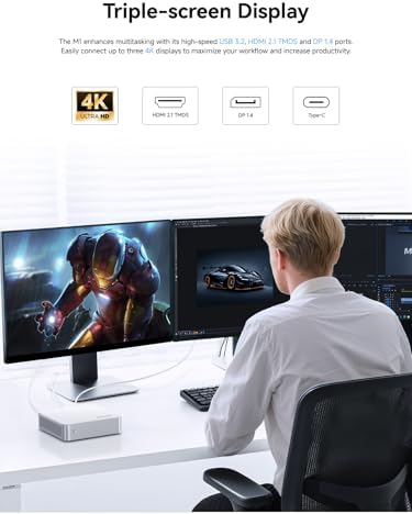 MINISFORUM X1 Lite 255 Mini PC Barebone AMD Ryzen 7 255  8C/16T  up to 4 9 GHz   Mini Computer AMD Radeon 780M Dual DDR5 RAM  M 2 SSD HDMI/DP/USB4 4K Video Output  5 x USB  2 5G LAN  Wi Fi 6e/BT5 2