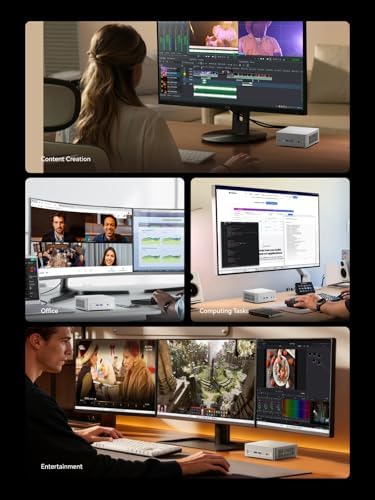 MINISFORUM X1 Lite 255 Mini PC Barebone AMD Ryzen 7 255  8C/16T  up to 4 9 GHz   Mini Computer AMD Radeon 780M Dual DDR5 RAM  M 2 SSD HDMI/DP/USB4 4K Video Output  5 x USB  2 5G LAN  Wi Fi 6e/BT5 2