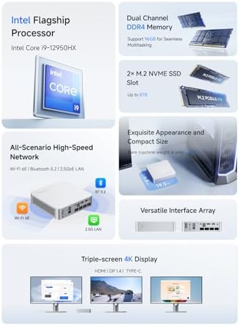 MINISFORUM X1 Lite 255 Mini PC Barebone AMD Ryzen 7 255  8C/16T  up to 4 9 GHz   Mini Computer AMD Radeon 780M Dual DDR5 RAM  M 2 SSD HDMI/DP/USB4 4K Video Output  5 x USB  2 5G LAN  Wi Fi 6e/BT5 2