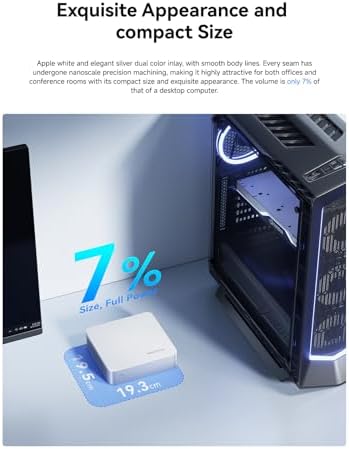 MINISFORUM X1 Lite 255 Mini PC Barebone AMD Ryzen 7 255  8C/16T  up to 4 9 GHz   Mini Computer AMD Radeon 780M Dual DDR5 RAM  M 2 SSD HDMI/DP/USB4 4K Video Output  5 x USB  2 5G LAN  Wi Fi 6e/BT5 2