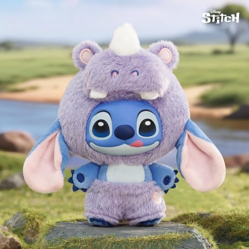 MINISO Disney Stitch Wild Animal Series Vinyl Surprise Box Figure Model Random Design Blind Box Toy Collectible Toy for Home Decor Birthday Gift  Random One Figure 