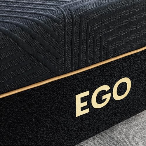 MLILY EGOHOME 14 Inch Queen Memory Foam Mattress for Back Pain  Cooling Copper Gel Bed in a Box  Foam Made in USA  CertiPUR US Certified  Therapeutic Medium Firm  60x80x14 Black