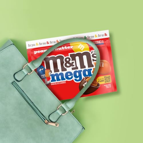 M&MS Mega Peanut Butter Chocolate Candy  Sharing Size  8 6 Oz Resealable Bag