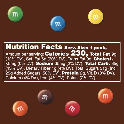 M&MS Milk Chocolate Candy  Full Size  1 69 oz Bag  Pack of 36