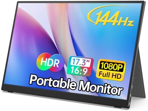 MNN Portable Monitor 15 6inch FHD 1080P USB C HDMI Gaming Ultra Slim IPS Display w/Smart Cover & Speakers HDR Plug&Play  External Monitor for Laptop PC Phone Mac  15 6 1080P 