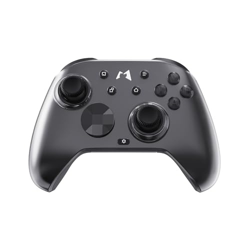 MOBAPAD Huben2 Wireless Switch Controller Pro – PC Controller with ALPS Linear Motors, Pro Controller Switch, Omron Mechanical Buttons, 6-Axis Motion (Black)