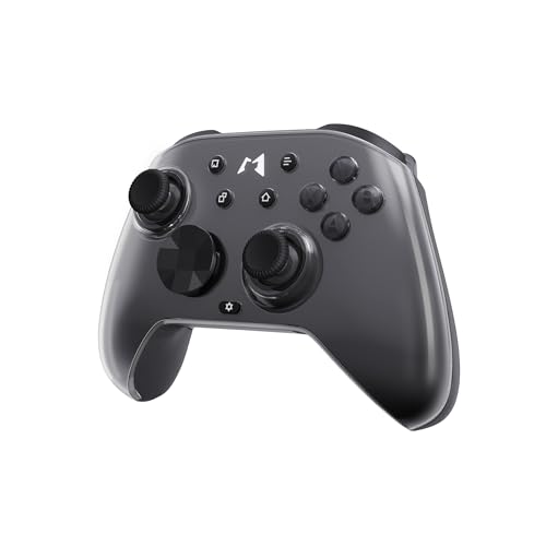 MOBAPAD Huben2 Wireless Switch Controller Pro – PC Controller with ALPS Linear Motors, Pro Controller Switch, Omron Mechanical Buttons, 6-Axis Motion (Black)