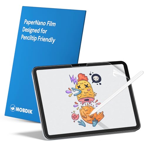 MOBDIK 2 Pack Paperfeel Screen Protector Compatible with iPad A16 11th / 10th Generation  2025/2022  & iPad Air 11 M3 2025 / M2 2024  Crafted for Natural Writing  Less Reflection  Easy Installation