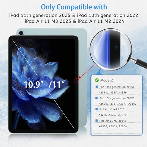 MOBDIK 2 Pack Paperfeel Screen Protector Compatible with iPad A16 11th / 10th Generation  2025/2022  & iPad Air 11 M3 2025 / M2 2024  Crafted for Natural Writing  Less Reflection  Easy Installation