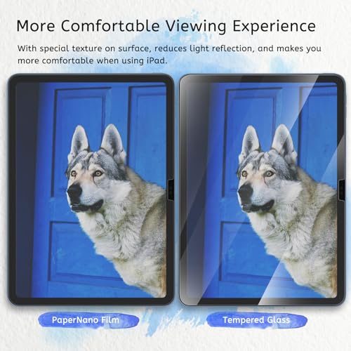 MOBDIK 2 Pack Paperfeel Screen Protector Compatible with iPad A16 11th / 10th Generation  2025/2022  & iPad Air 11 M3 2025 / M2 2024  Crafted for Natural Writing  Less Reflection  Easy Installation