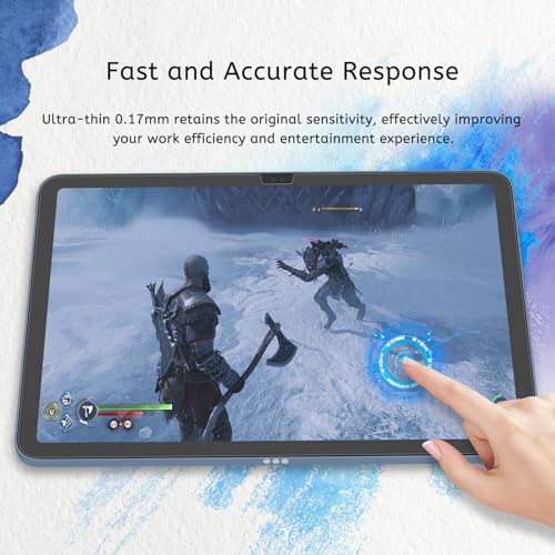 MOBDIK 2 Pack Paperfeel Screen Protector Compatible with iPad A16 11th / 10th Generation  2025/2022  & iPad Air 11 M3 2025 / M2 2024  Crafted for Natural Writing  Less Reflection  Easy Installation