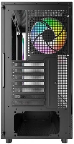 MONTECH XR B  ATX Mid Tower PC Gaming Case  3x120mm ARGB PWM Fans Pre Installed  Full View Dual Tempered Glass Panel  Wood Grain Design I/O Interface  4090 GPUs  360mm Radiator Support  Black