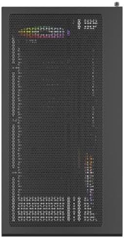 MONTECH XR B  ATX Mid Tower PC Gaming Case  3x120mm ARGB PWM Fans Pre Installed  Full View Dual Tempered Glass Panel  Wood Grain Design I/O Interface  4090 GPUs  360mm Radiator Support  Black