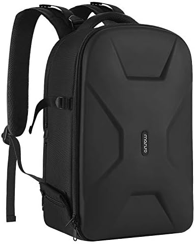 MOSISO Camera Backpack  DSLR/SLR/Mirrorless Photography Camera Bag 15 16 inch Waterproof Hardshell Case with Tripod Holder&Laptop Compartment Compatible with Canon/Nikon/Sony  Black