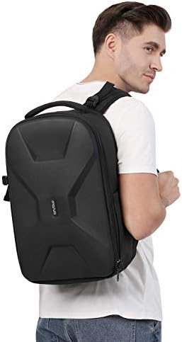 MOSISO Camera Backpack  DSLR/SLR/Mirrorless Photography Camera Bag 15 16 inch Waterproof Hardshell Case with Tripod Holder&Laptop Compartment Compatible with Canon/Nikon/Sony  Black