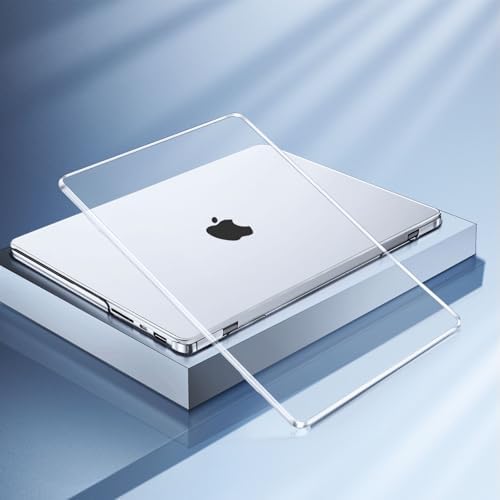 MOSISO Compatible with MacBook Pro 14 inch Case 2026 2025 2024 2023 2022 2021 M5 M4 M3 M2 M1 A3434 A3112 A3185 A3401 A2918 A2992 A2779 A2442 Hard Case&Keyboard Cover&Screen Film&Pouch  Transparent