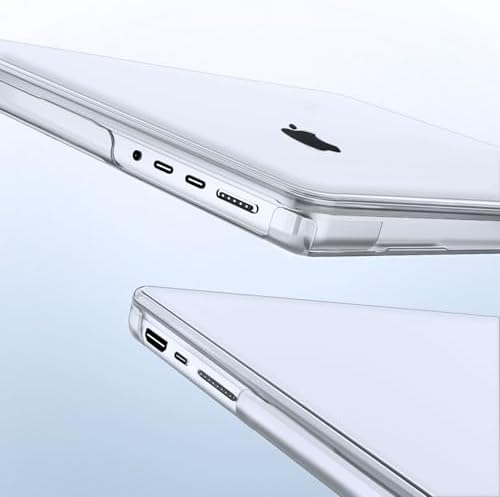 MOSISO Compatible with MacBook Pro 14 inch Case 2026 2025 2024 2023 2022 2021 M5 M4 M3 M2 M1 A3434 A3112 A3185 A3401 A2918 A2992 A2779 A2442 Hard Case&Keyboard Cover&Screen Film&Pouch  Transparent