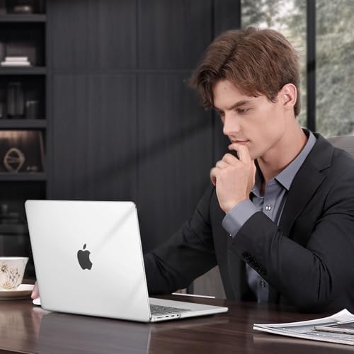 MOSISO Compatible with MacBook Pro 14 inch Case 2026 2025 2024 2023 2022 2021 M5 M4 M3 M2 M1 A3434 A3112 A3185 A3401 A2918 A2992 A2779 A2442 Hard Case&Keyboard Cover&Screen Film&Pouch  Transparent