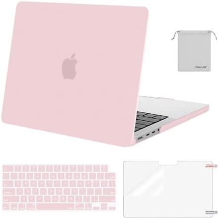 MOSISO Compatible with MacBook Pro 14 inch Case 2026 2025 2024 2023 2022 2021 M5 M4 M3 M2 M1 A3434 A3112 A3185 A3401 A2918 A2992 A2779 A2442 Hard Case&Keyboard Cover&Screen Film&Pouch  Transparent
