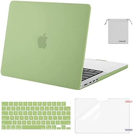 MOSISO Compatible with MacBook Pro 14 inch Case 2026 2025 2024 2023 2022 2021 M5 M4 M3 M2 M1 A3434 A3112 A3185 A3401 A2918 A2992 A2779 A2442 Hard Case&Keyboard Cover&Screen Film&Pouch  Transparent