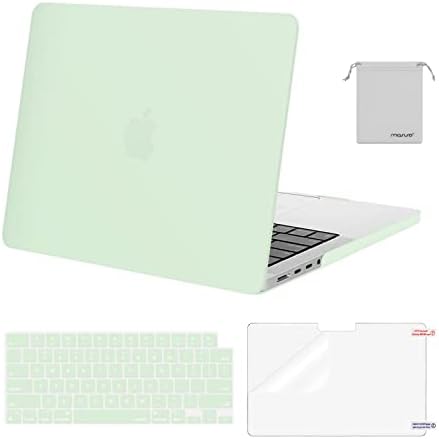MOSISO Compatible with MacBook Pro 14 inch Case 2026 2025 2024 2023 2022 2021 M5 M4 M3 M2 M1 A3434 A3112 A3185 A3401 A2918 A2992 A2779 A2442 Hard Case&Keyboard Cover&Screen Film&Pouch  Transparent
