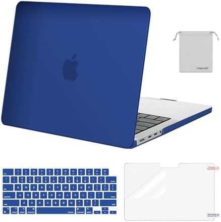 MOSISO Compatible with MacBook Pro 14 inch Case 2026 2025 2024 2023 2022 2021 M5 M4 M3 M2 M1 A3434 A3112 A3185 A3401 A2918 A2992 A2779 A2442 Hard Case&Keyboard Cover&Screen Film&Pouch  Transparent